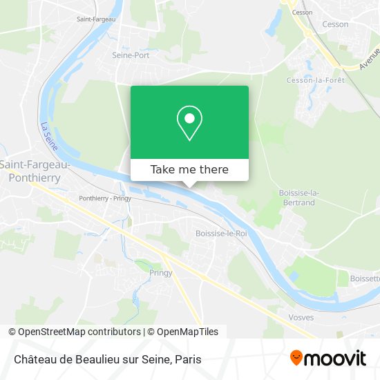 Château de Beaulieu sur Seine map