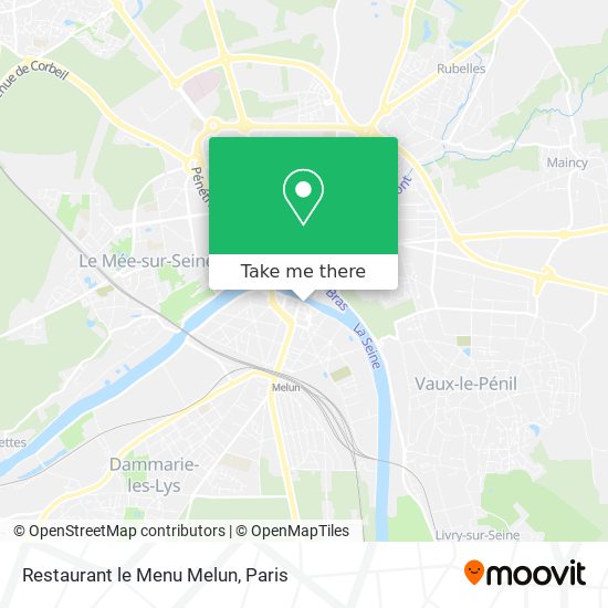 Restaurant le Menu Melun map