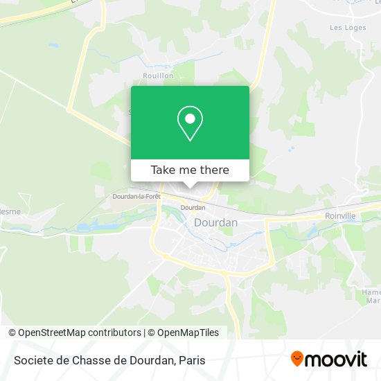 Mapa Societe de Chasse de Dourdan