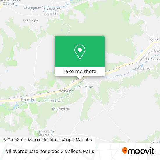 Mapa Villaverde Jardinerie des 3 Vallées
