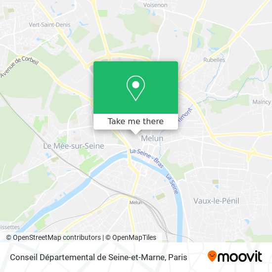 Mapa Conseil Départemental de Seine-et-Marne