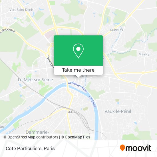 Côté Particuliers map