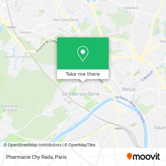 Pharmacie Chy Rada map