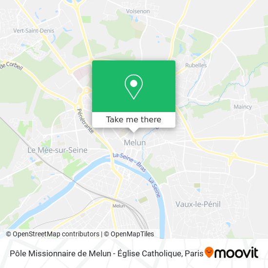 Pôle Missionnaire de Melun - Église Catholique map