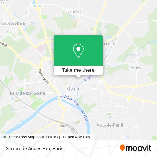Serrurerie Accès Pro map