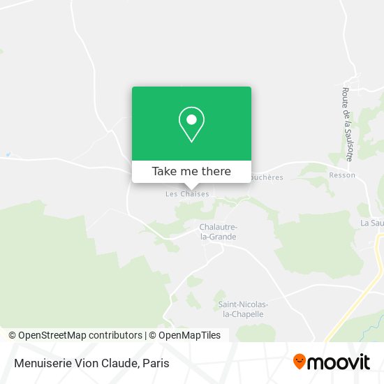 Mapa Menuiserie Vion Claude