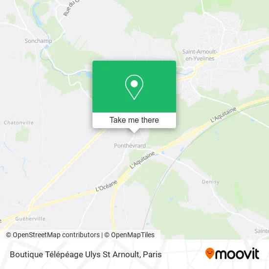 Boutique Télépéage Ulys St Arnoult map