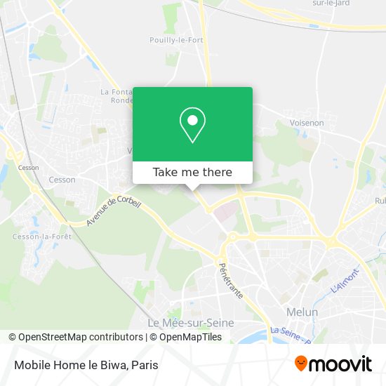 Mapa Mobile Home le Biwa