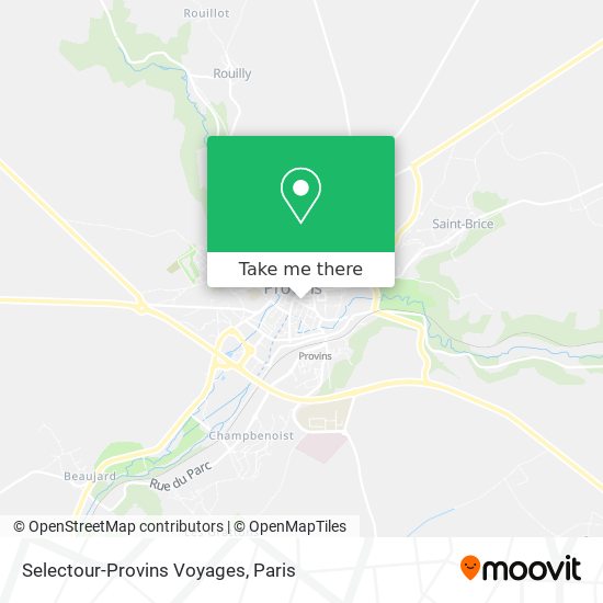 Mapa Selectour-Provins Voyages