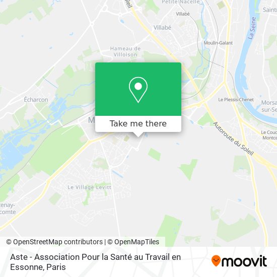 Aste - Association Pour la Santé au Travail en Essonne map