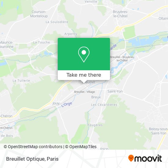 Breuillet Optique map