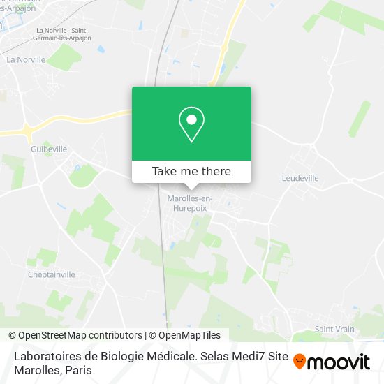 Laboratoires de Biologie Médicale. Selas Medi7 Site Marolles map