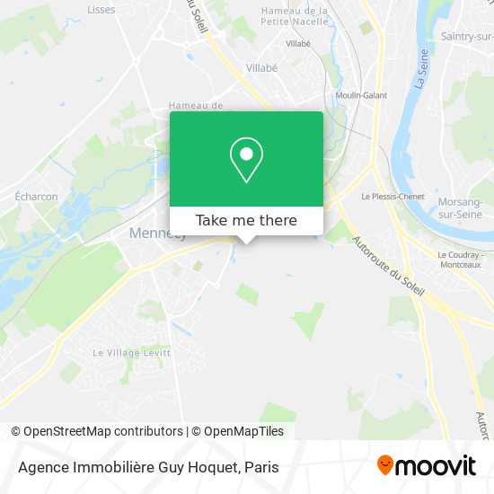 Mapa Agence Immobilière Guy Hoquet