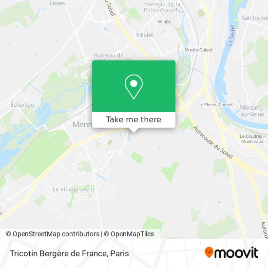 Tricotin Bergère de France map