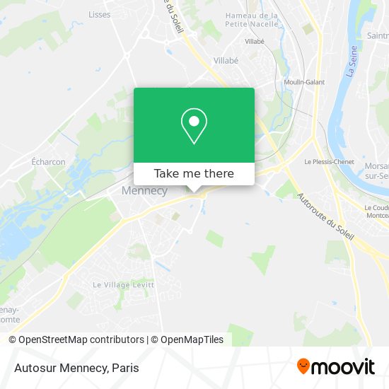 Autosur Mennecy map