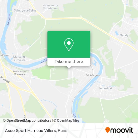 Mapa Asso Sport Hameau Villers