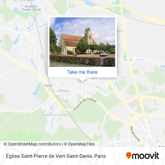 Église Saint-Pierre de Vert-Saint-Denis map