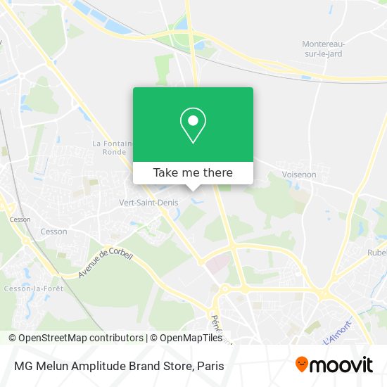 MG Melun Amplitude Brand Store map