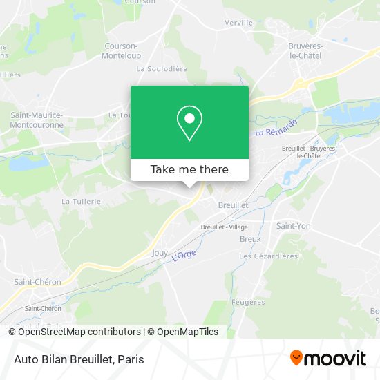 Auto Bilan Breuillet map