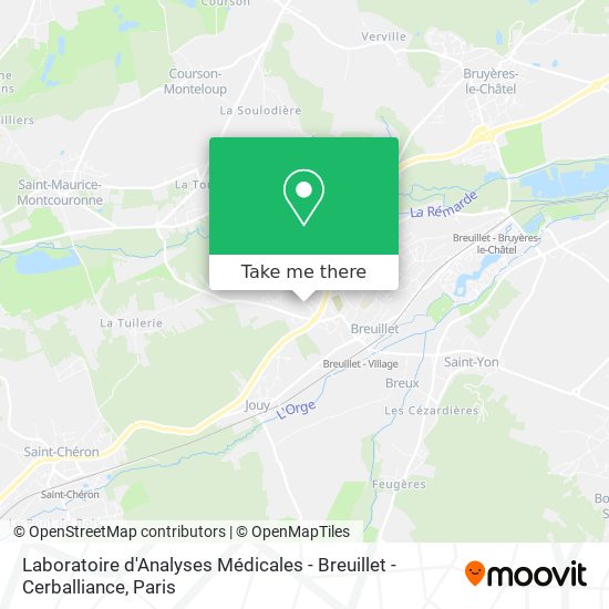 Mapa Laboratoire d'Analyses Médicales - Breuillet - Cerballiance