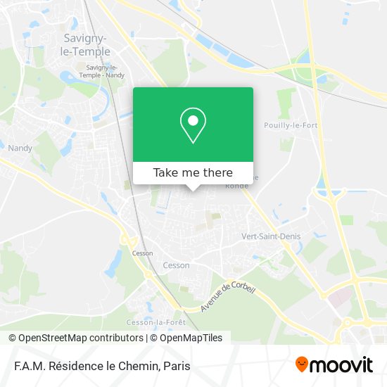 F.A.M. Résidence le Chemin map