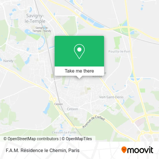 F.A.M. Résidence le Chemin map