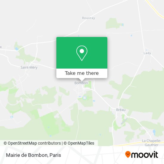 Mapa Mairie de Bombon
