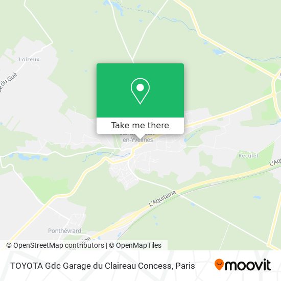 Mapa TOYOTA Gdc Garage du Claireau Concess