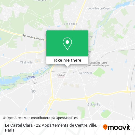 Mapa Le Castel Clara - 22 Appartements de Centre Ville