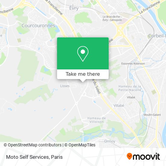 Moto Self Services map