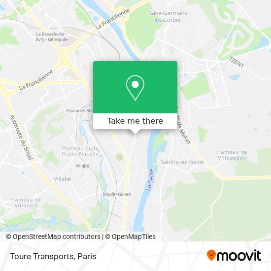 Toure Transports map