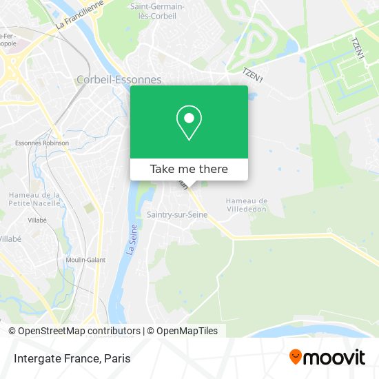 Mapa Intergate France