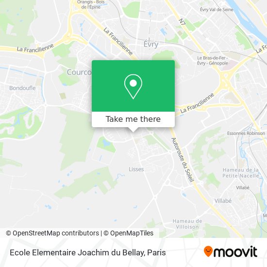 Mapa Ecole Elementaire Joachim du Bellay