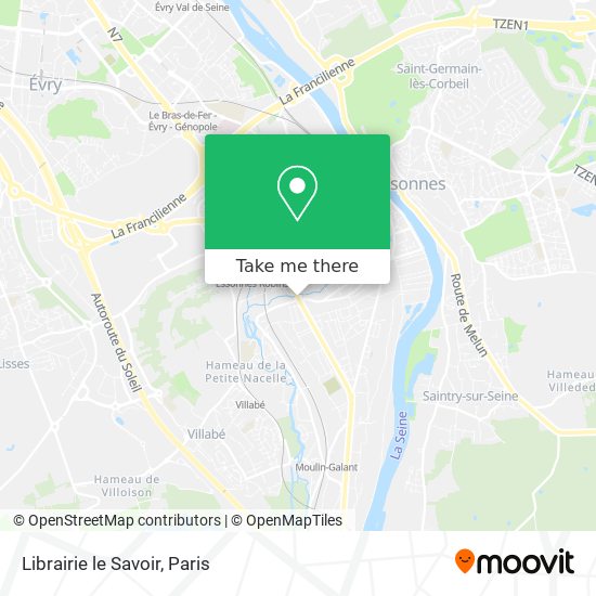 Mapa Librairie le Savoir