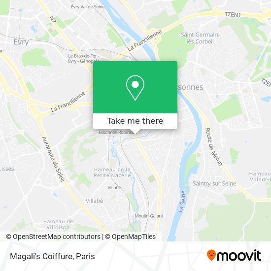 Magali's Coiffure map