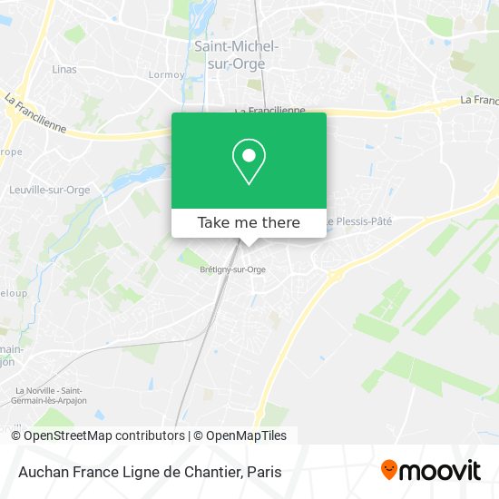 Auchan France Ligne de Chantier map