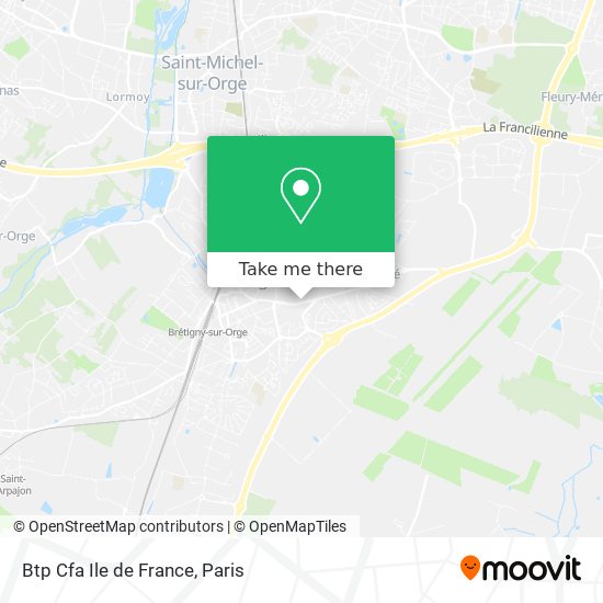 Btp Cfa Ile de France map