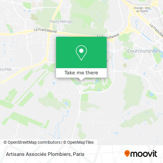 Artisans Associés Plombiers map