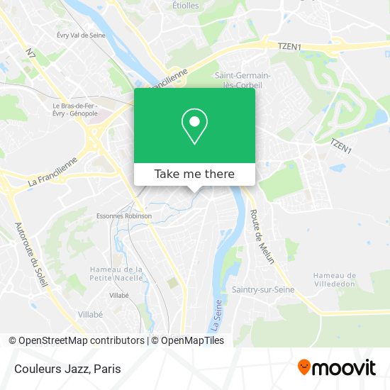 Couleurs Jazz map