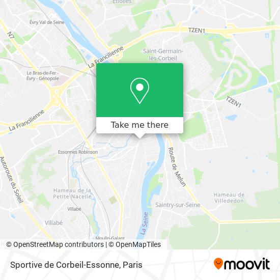 Mapa Sportive de Corbeil-Essonne