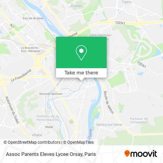 Assoc Parents Eleves Lycee Orsay map