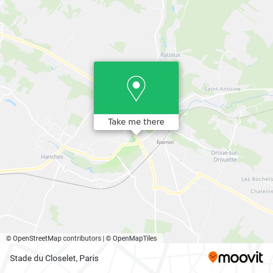 Mapa Stade du Closelet