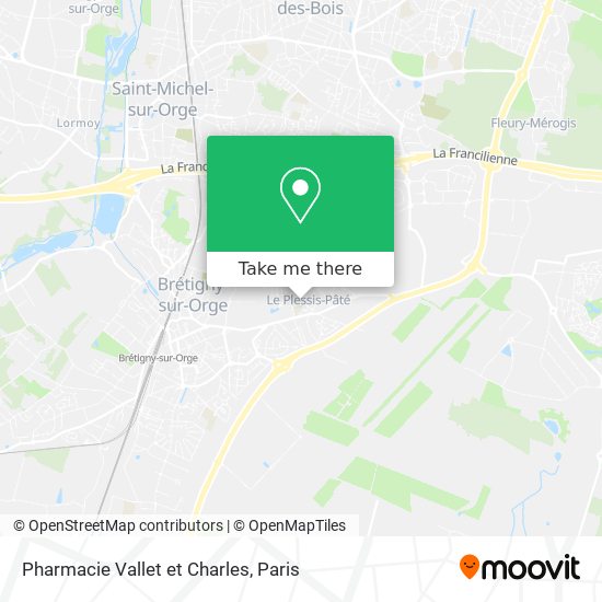 Mapa Pharmacie Vallet et Charles