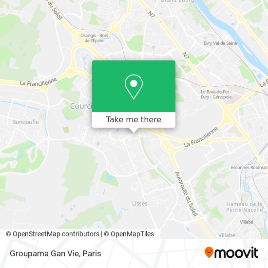 Groupama Gan Vie map