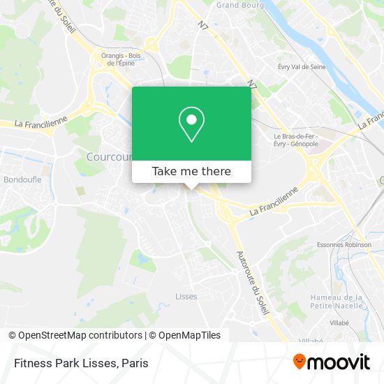 Fitness Park Lisses map