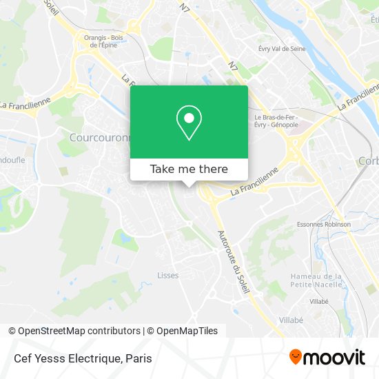 Cef Yesss Electrique map