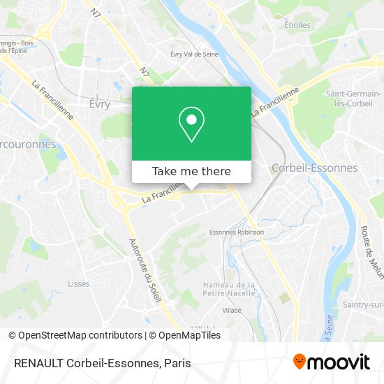 RENAULT Corbeil-Essonnes map
