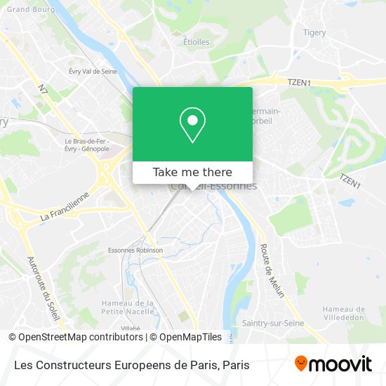 Les Constructeurs Europeens de Paris map