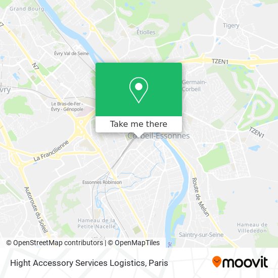 Hight Accessory Services Logistics map