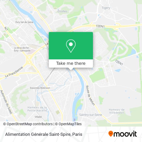 Alimentation Générale Saint-Spire map